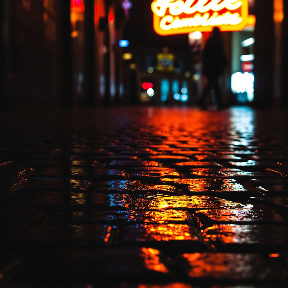 Retired Sensei in a Neon Alley