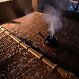 Crystal Ice on the Bamboo Mats