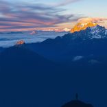 Silent Ascent at Dawn's First Light