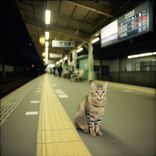 Cat on the Platform