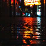 Retired Sensei in a Neon Alley