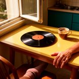 Record Side Shadows at the Kitchen Table