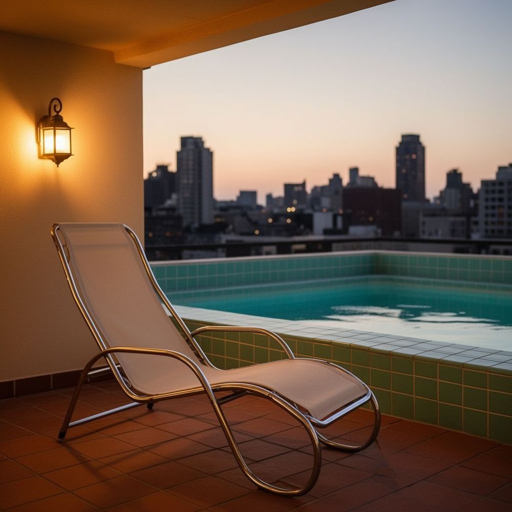 Poolside Cadillac