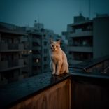 Cat on the Rooftop